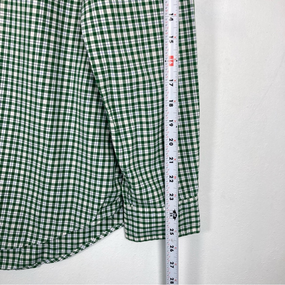 Polo Ralph Lauren Men’s Button Front Shirt Green Mini Gingham Large Cotton - Picture 12 of 16